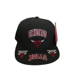 Mitchell and Ness Chicago Bulls Front Loaded SnapBack Hat One Size
